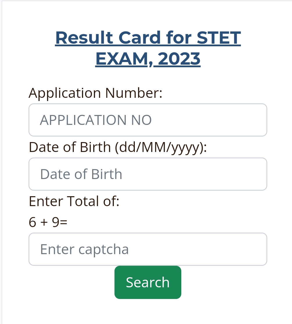 Bihar STET Result 2023