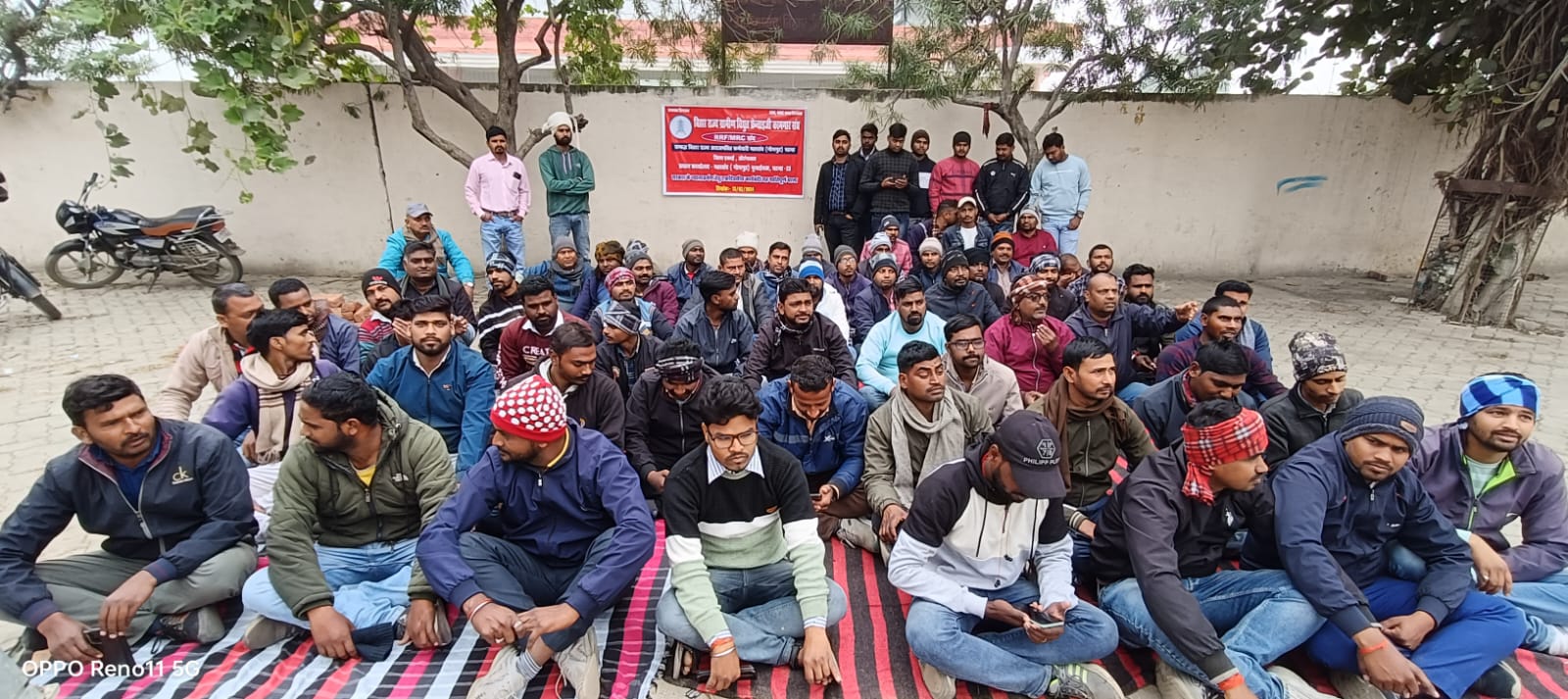 ग्रामीण विद्युत फ्रेंचाइजी कामगार संघ का एकदिवसीय शांतिपूर्ण धरना संपन्न।