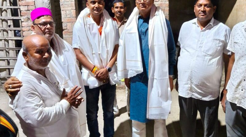 भाजपा नेता सुशील कुमार चौधरी का रानीपरती पंचायत में भव्य स्वागत, मिथिला रीति-रिवाज से हुआ सम्मान