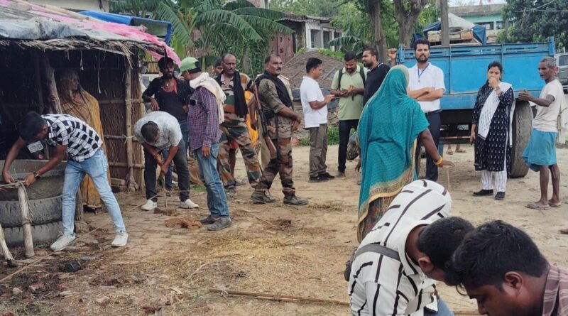 शिवाजीनगर में बस स्टॉप की सरकारी जमीन अतिक्रमण मुक्त, सीओ के नेतृत्व में हुई कार्रवाई