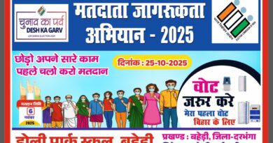 होली पार्क स्कूल, बहेड़ी ने निकाली भव्य मतदाता जागरूकता रैली, प्राचार्य दिवाकर कुमार ने दिखाई हरी झंडी होली पार्क स्कूल, बहेड़ी ने निकाली भव्य मतदाता जागरूकता रैली, प्राचार्य दिवाकर कुमार ने दिखाई हरी झंडी