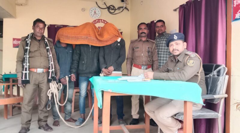 शिवाजीनगर में पंप सेट चोरी का खुलासा, 12 घंटे में तीन आरोपी गिरफ्तार, भेजे गए जेल